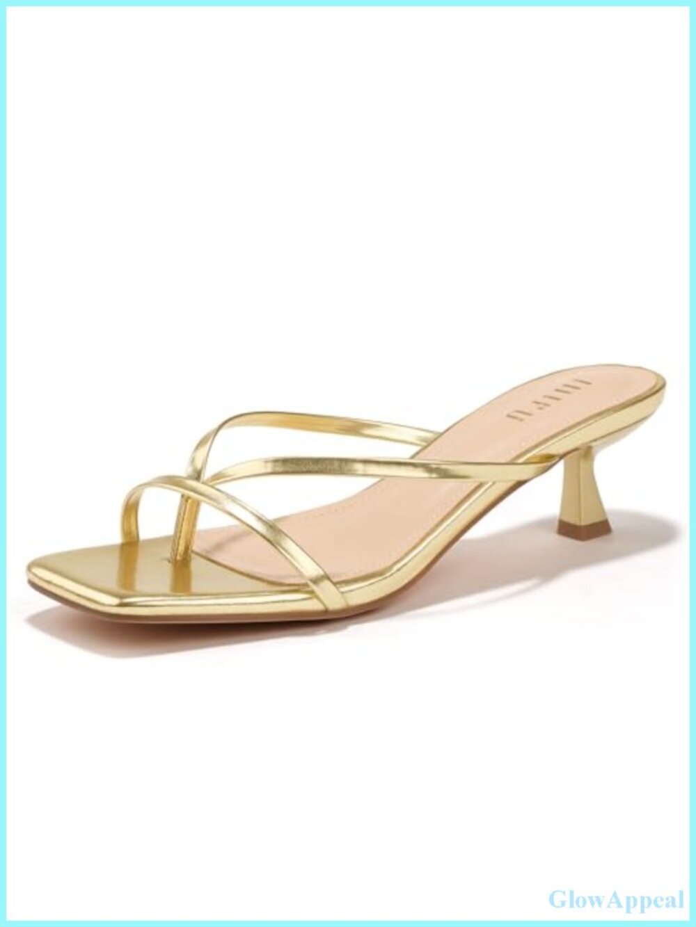 Kitten Flip Flop Heels Square Open Toe Low Heel